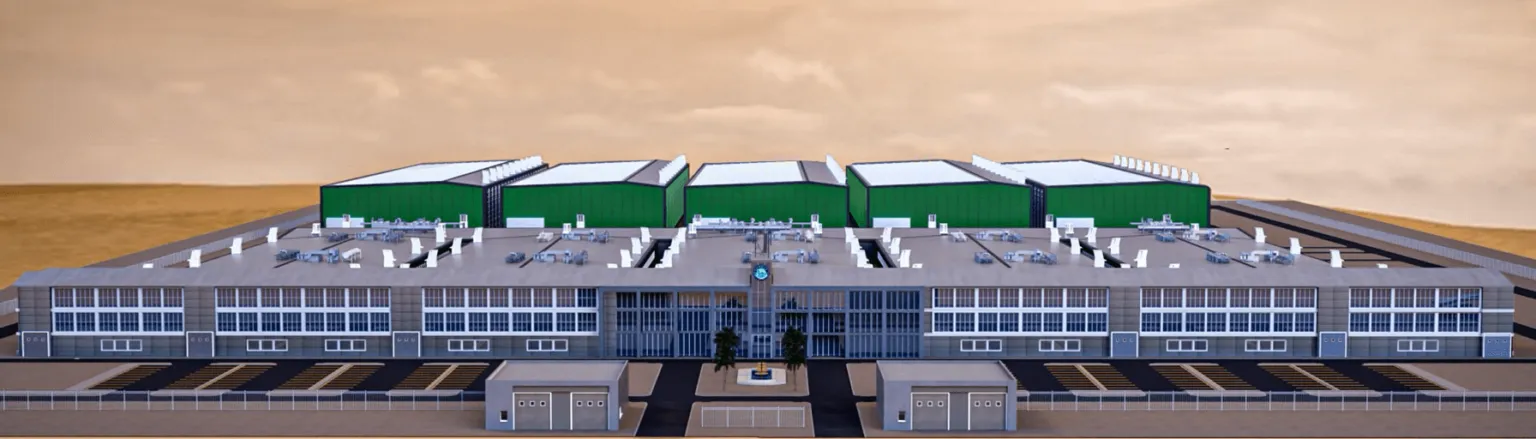 Rendering of the planned facility, front view