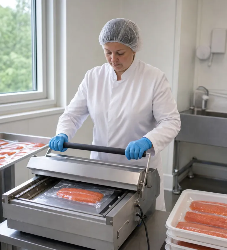 Vacuum packing of fillets