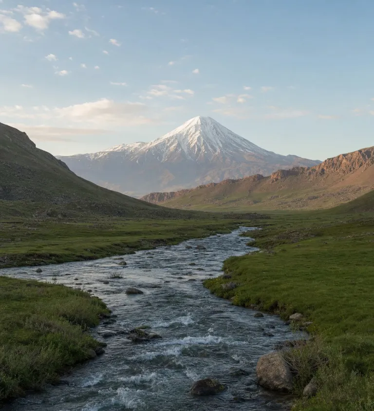 River valley in the Armenian highlands