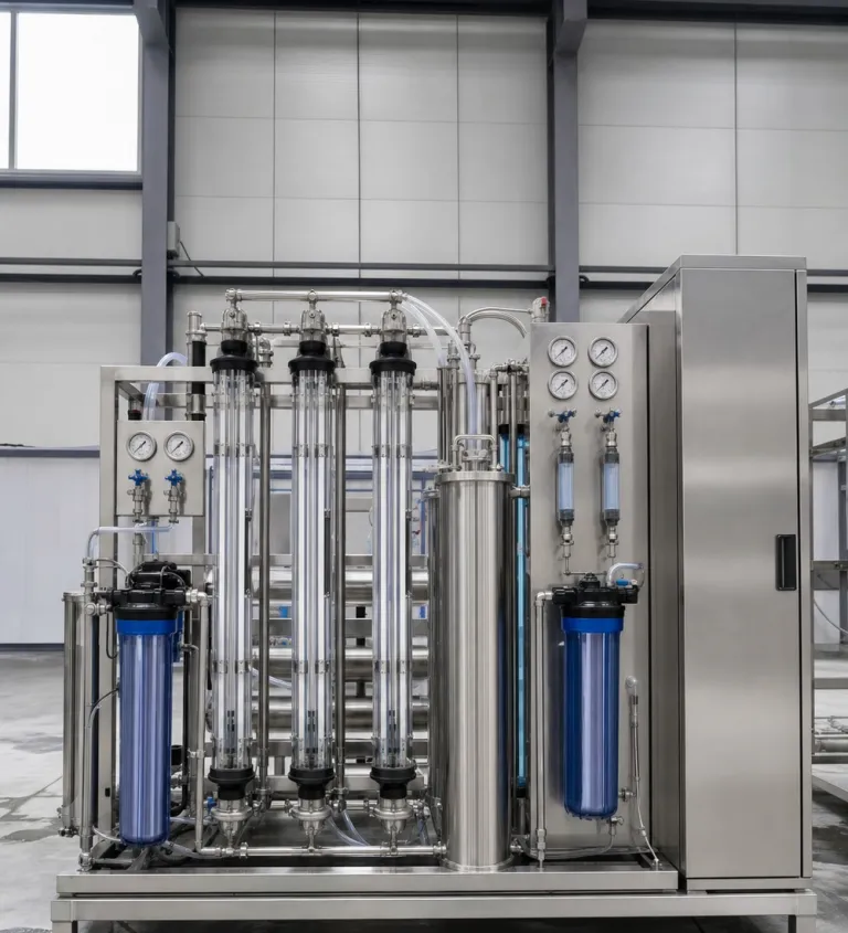 Water treatment skid with UV reactors
