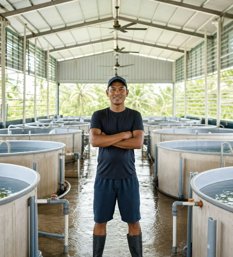 Production hall with individual water loops