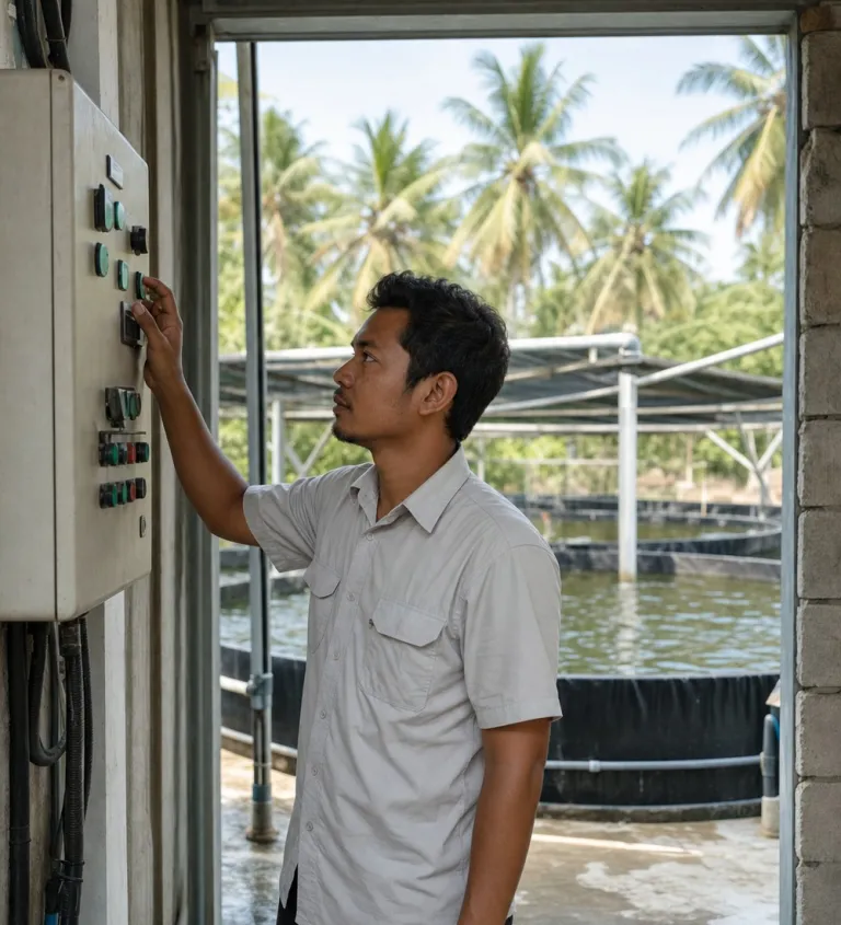 Operator at the control panel