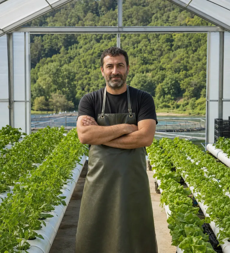 Greenhouse with hydroponic channels